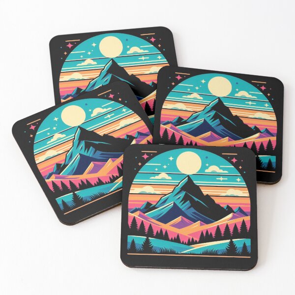 Item preview,  Mountain trees minimalistic designed and sold by Kalpa.