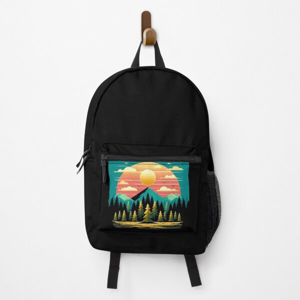 Item preview, Sunset Mountain trees minimalistic designed and sold by Kalpa.