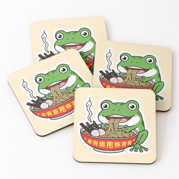 Item preview, Frog having ramen bowl| Ramen lover | Japanese food at Gobble Gala  designed and sold by Kids GobbleGala.