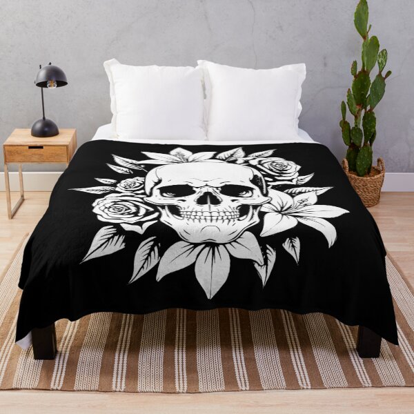 Item preview, Flower skull designed and sold by Brexmore3.
