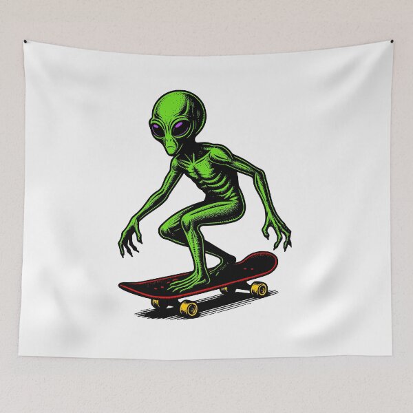 Item preview, Alien Skater designed and sold by roswellboutique.