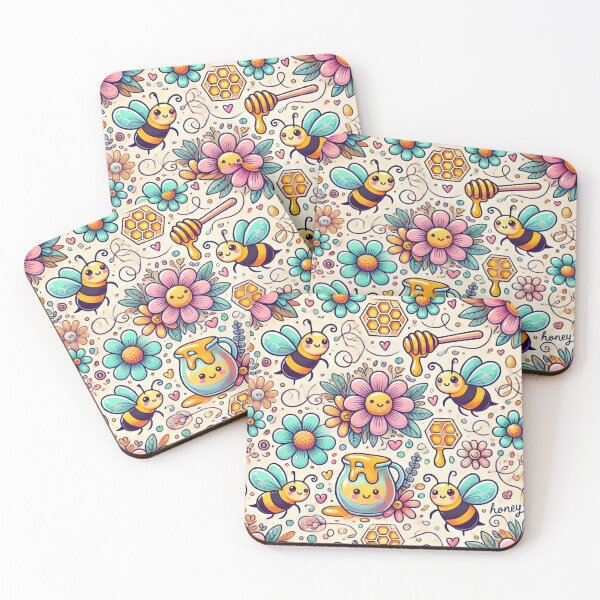 Item preview, Whimsical Cartoon Bee with Playful Details designed and sold by KittyKatto.