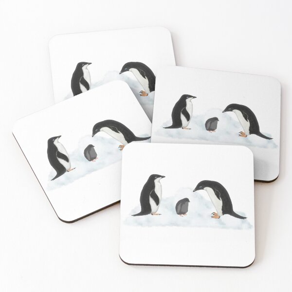 Item preview, Adelie Penguins with Chick designed and sold by ArtAndBliss.