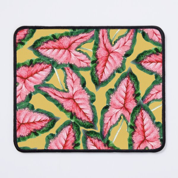 Item preview, Caladium, Botanical Tropical Nature Plants, Vintage Bohemian Exotic Blush Leaves designed and sold by 83oranges.com.