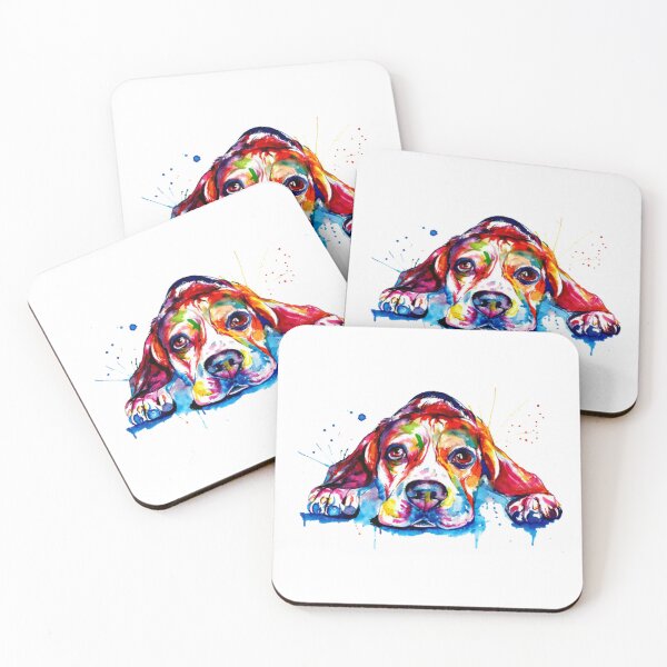 Item preview, Beagle Dog Colorful Art designed and sold by doodIllustrate.