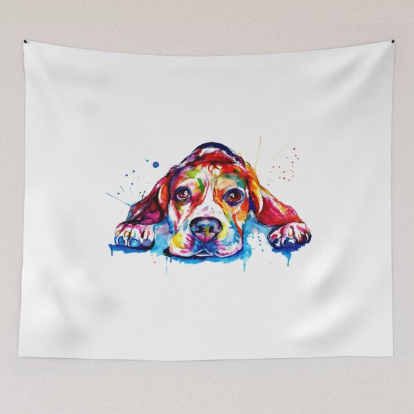 Item preview, Beagle Dog Colorful Art designed and sold by doodIllustrate.