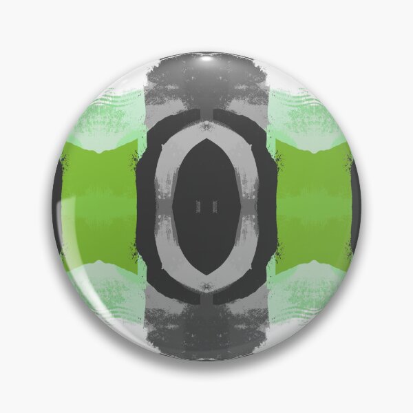Aperçu de l'œuvre Motif abstrait vert, noir et gris avec des accents blancs créée et vendue par KeksWorkroom.