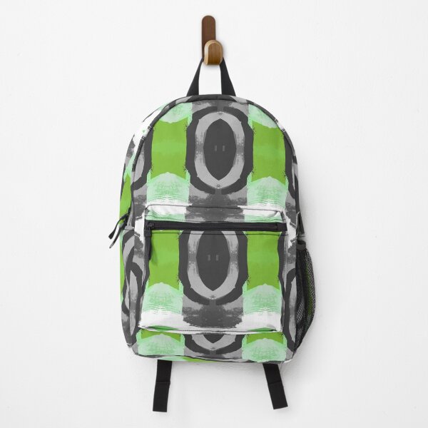 Item preview, Green Black And Gray Abstract Pattern With White Accent designed and sold by KeksWorkroom.