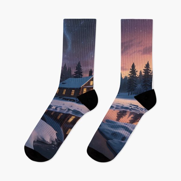 Artikelvorschau, Eine gemütliche Winterlandschaft entworfen und verkauft von ArtbySameer.