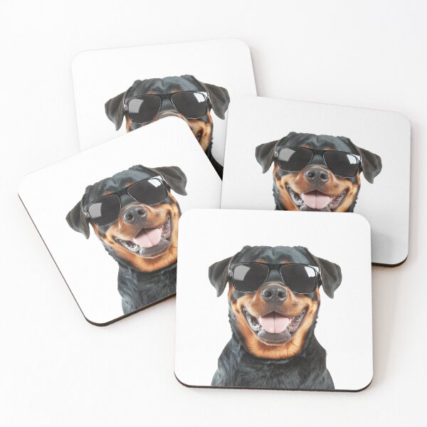 Item preview, Funny cool Rottweiler Dog wearing sunglasses designed and sold by LazyOwlStore.