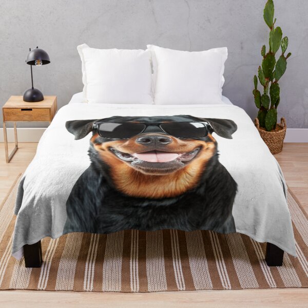 Item preview, Funny cool Rottweiler Dog wearing sunglasses designed and sold by LazyOwlStore.