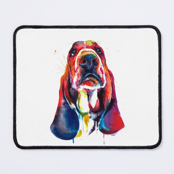 Item preview, Basset Hound Dog Colorful Art designed and sold by doodIllustrate.