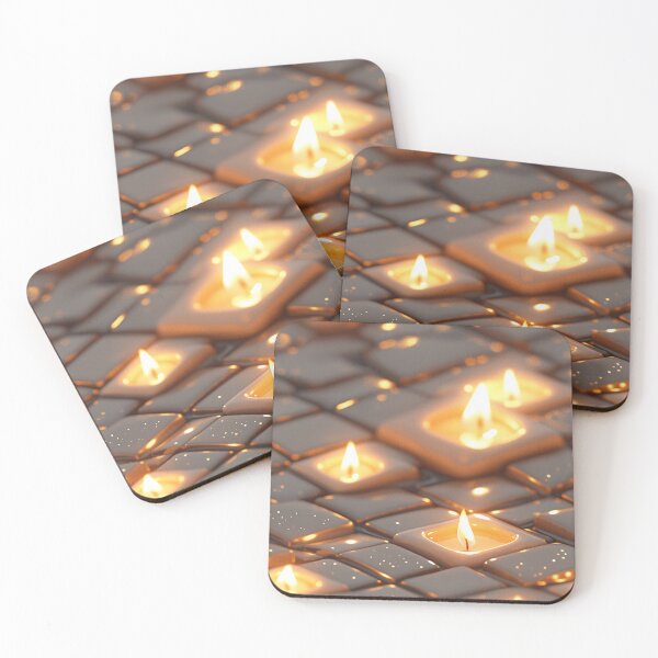Item preview, Christmas 9:16 – Tealights and Stars (1/4) designed and sold by sabantha.