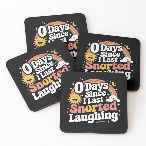 Item preview, 0 Days Since I Last Snorted Laughing | Funny Retro designed and sold by Zeevla.