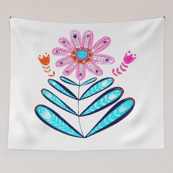 Item preview, Happy Smiling Flower, Gypsy Collection, Folk Art designed and sold by Grimdol Fair.
