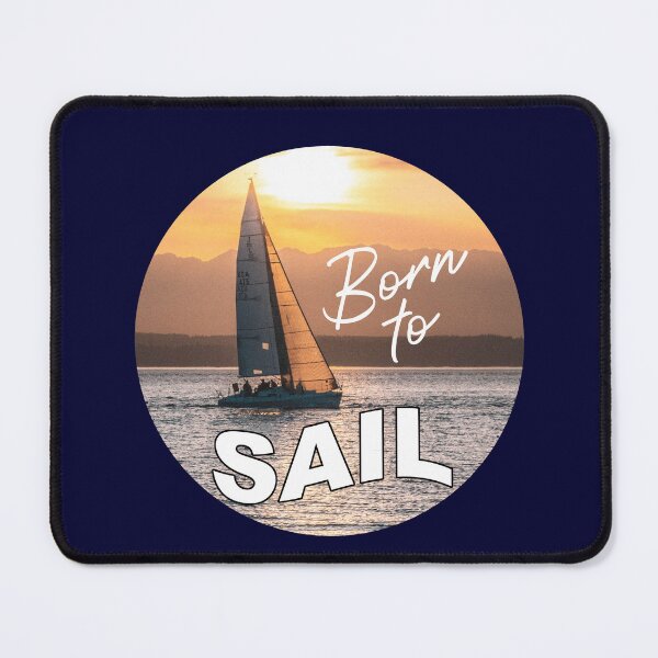 Item preview, Sailing Lovers – "Born to Sail" Sloop at Sunset designed and sold by True Challenge.