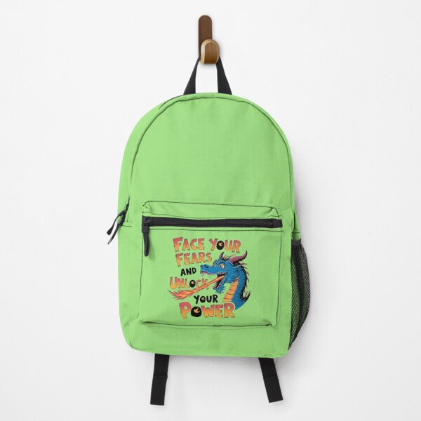 Item preview, Dragon with Inspirational Quote Face Your Fears  designed and sold by bukajart.