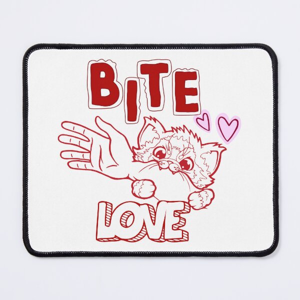 Item preview, Cute Cat bite designed and sold by Playful Strokes pom@pom.