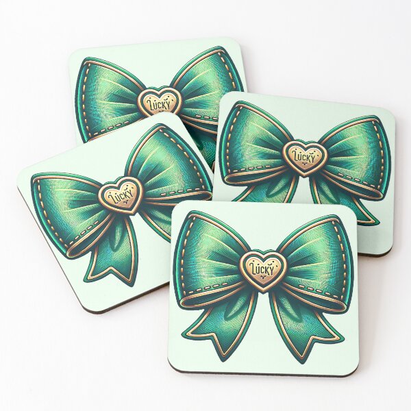 Item preview, Lucky Green Bow St. Patrick’s Day Design designed and sold by MegHillStudio.