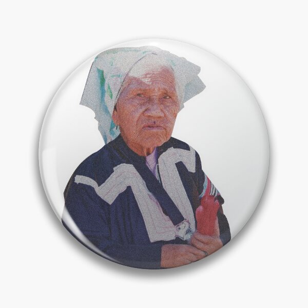 Item preview, Grandma Tribal culture and beliefs of Thailand  she holding a marijuana bong designed and sold by Bspaces.