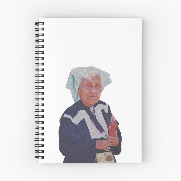 Item preview, Grandma Tribal culture and beliefs of Thailand  she holding a marijuana bong designed and sold by Bspaces.