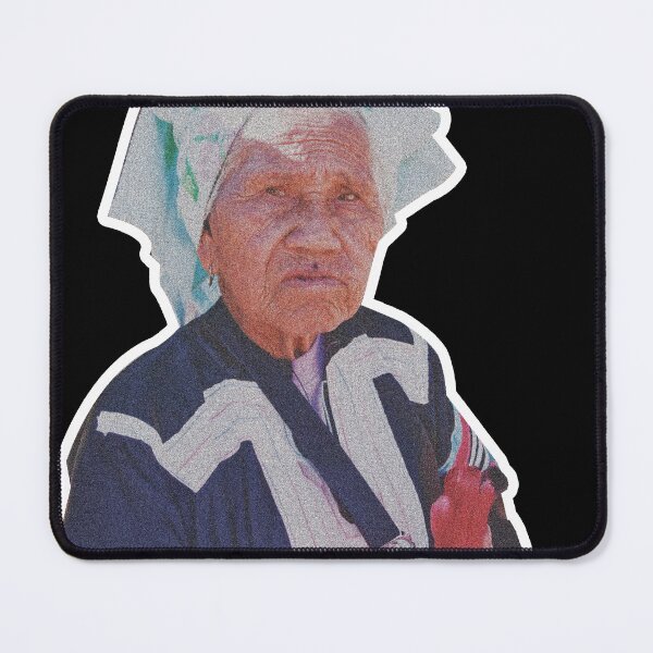 Item preview, Grandma Tribal culture and beliefs of Thailand she holding a marijuana bong designed and sold by Bspaces.