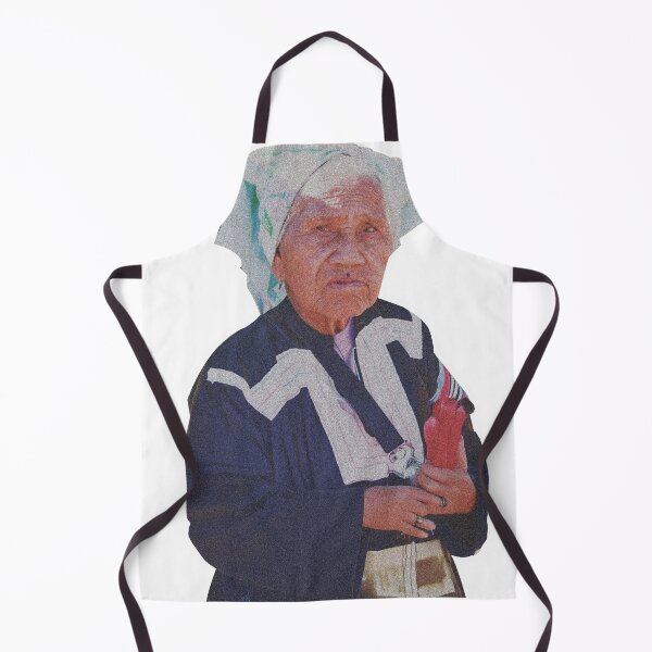 Item preview, Grandma Tribal culture and beliefs of Thailand she holding a marijuana bong designed and sold by Bspaces.