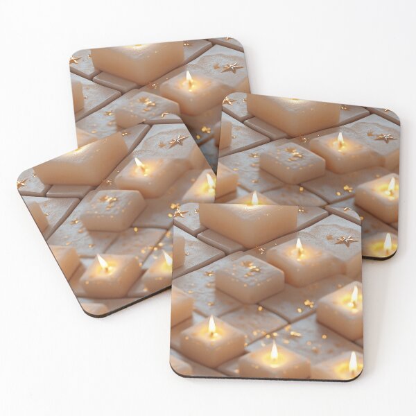 Item preview, Christmas 9:16 – Tealights and Stars (4/4) designed and sold by sabantha.