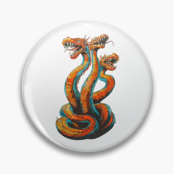 Item preview, Three-Headed Serpent Mythical Beast designed and sold by OwOlet.