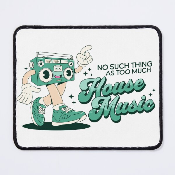 Item preview, HOUSE MUSIC  - Never Too Much (Black/Green)  designed and sold by Discothreadz.