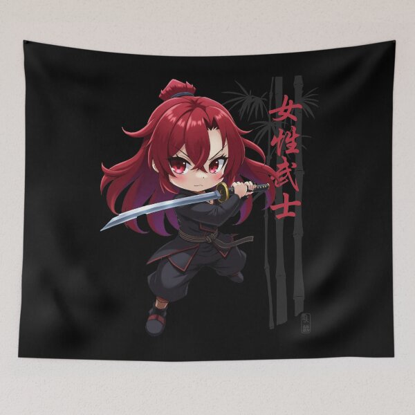 Item preview, Anime Female Samurai Warrior designed and sold by InkdGraphix.