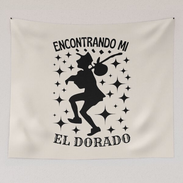 Item preview, Encontrando Mi El Dorado The Journey Under Starry Skies With Black Shadows designed and sold by SplashTastic.