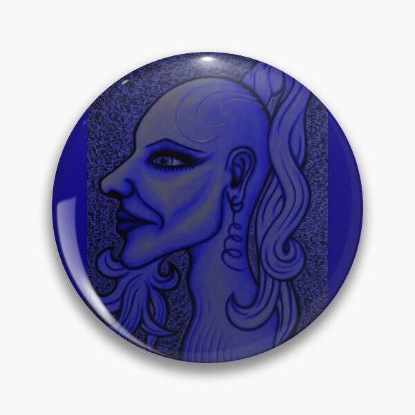 Item preview, Ser andrógino. Dibujo en tiza pastel. Azul místico. N.° 1 designed and sold by Artistic63.