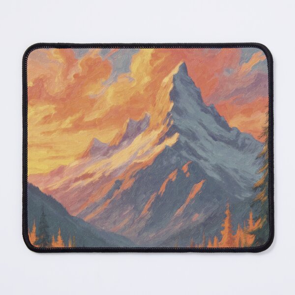 Item preview, A Mountainous Landscape During Sunset designed and sold by Drawings Project.