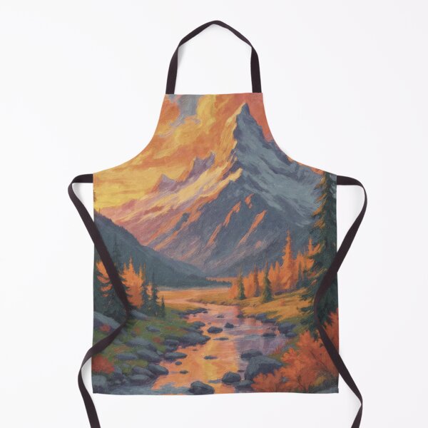 Item preview, A Mountainous Landscape During Sunset designed and sold by Drawings Project.