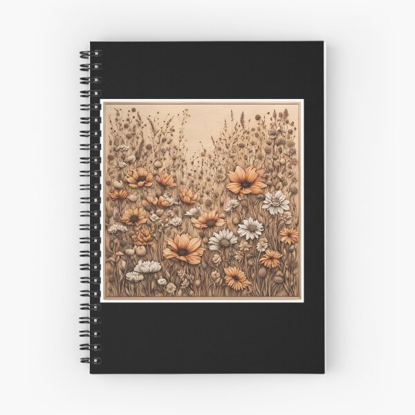 Item preview, Wildflowers pyrography designed and sold by Monika Turemka.