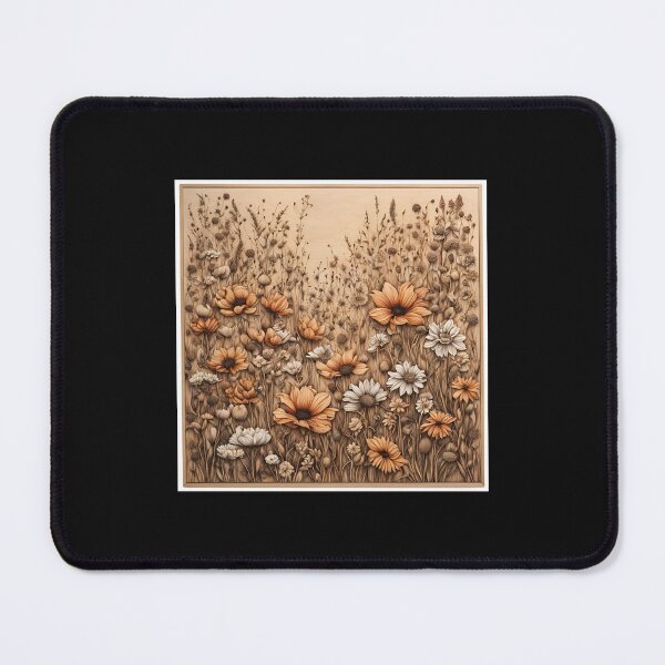 Item preview, Wildflowers pyrography designed and sold by Monika Turemka.