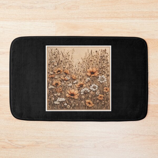 Item preview, Wildflowers pyrography designed and sold by Monika Turemka.