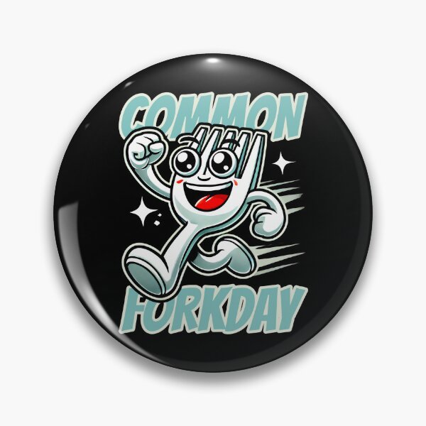 Item preview, Common Forkday Triumph In Blue And White A Fork’S Joyful Sprint Through Red Cheeks And Stars designed and sold by SplashTastic.