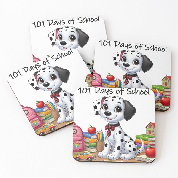 Item preview, 101 Days of School Dalmatian, Cute Kindergartener 100 days smarter designed and sold by TheTimeTaxi.