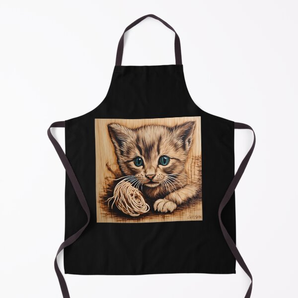 Item preview, Cute Cat Pyrography designed and sold by Monika Turemka.