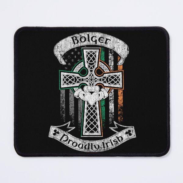 Item preview, Bolger family Irish Americans, US flag, Ireland flag, claddagh ring, celtic Cross vintage designed and sold by 9X FR.