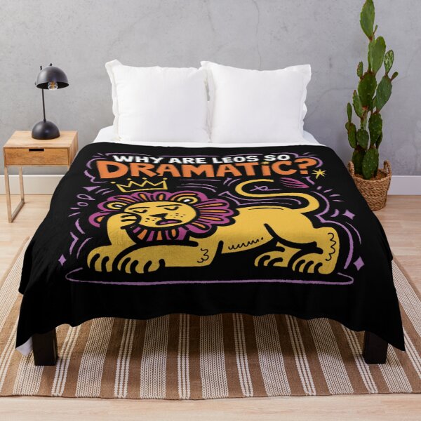 Item preview, Leo's Zodiac Popart - Funny "Why Are Leos So Dramatic? Pop Art Tee" designed and sold by stickercuffs.