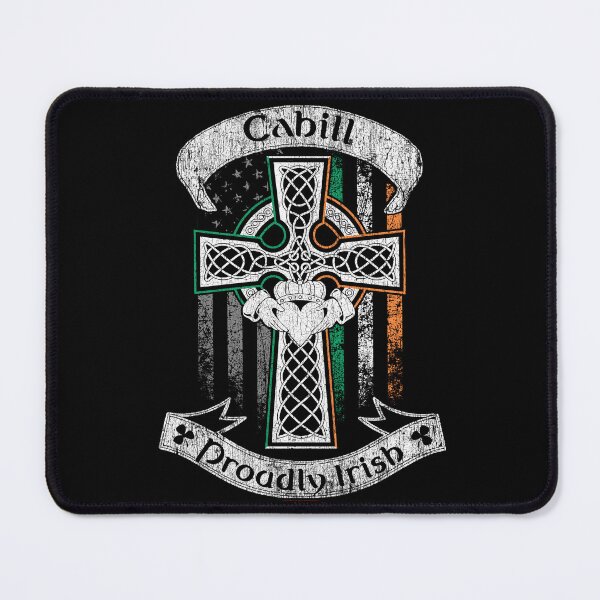 Item preview, Cahill family Irish Americans, US flag, Ireland flag, claddagh ring, celtic Cross vintage designed and sold by 9X FR.