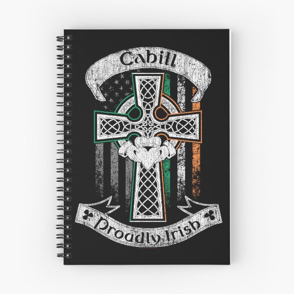 Item preview, Cahill family Irish Americans, US flag, Ireland flag, claddagh ring, celtic Cross vintage designed and sold by 9X FR.