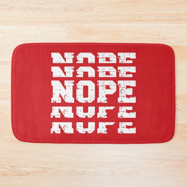 Item preview, NOPE (white on red) designed and sold by planDpromotions.