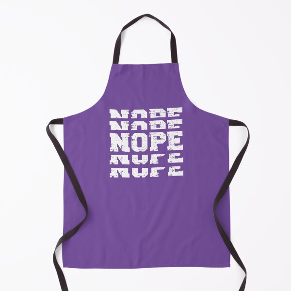 Item preview, NOPE (white on purple) designed and sold by planDpromotions.
