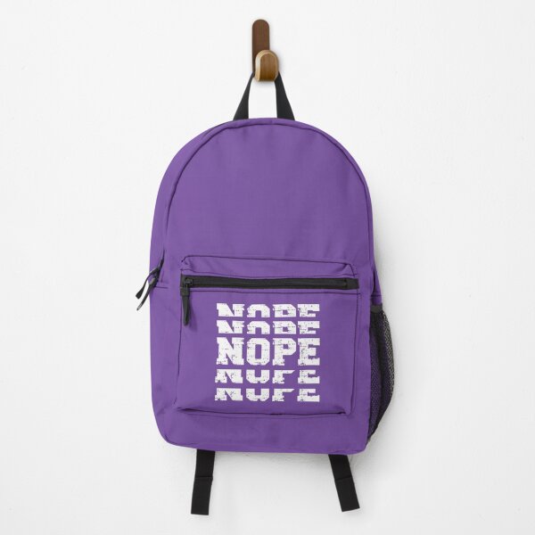 Item preview, NOPE (white on purple) designed and sold by planDpromotions.