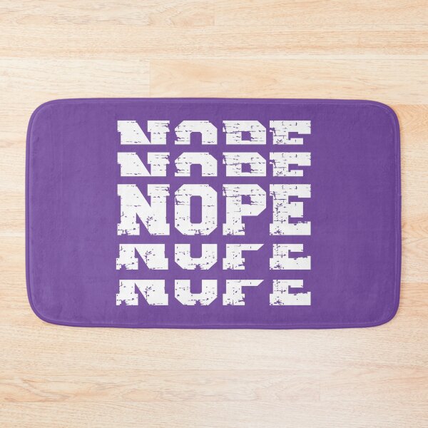 Item preview, NOPE (white on purple) designed and sold by planDpromotions.
