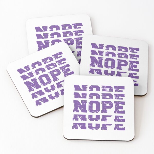 Item preview, NOPE (purple) designed and sold by planDpromotions.